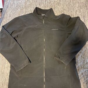 Patagonia Adze Hybrid Soft Shell Jacket Mens Large Polartec Windbloc Black